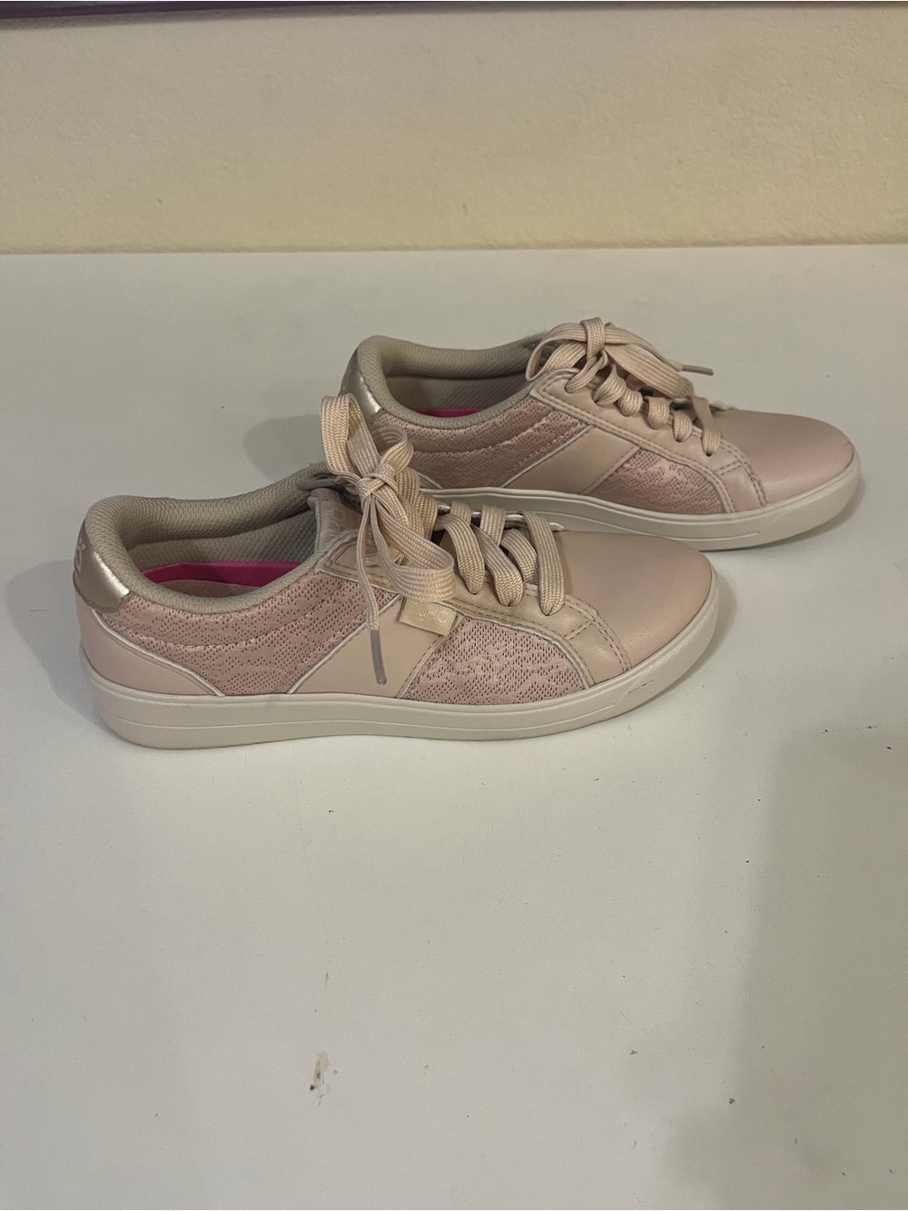 Ryka Light Pink Lace-Accent Women's Sneakers